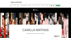 Desktop Screenshot of camillamathias.com