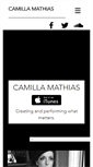 Mobile Screenshot of camillamathias.com